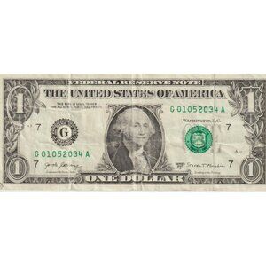 Fancy $1 Bill – Low Serial #01052034 – 2017 Chicago Series – Collectible